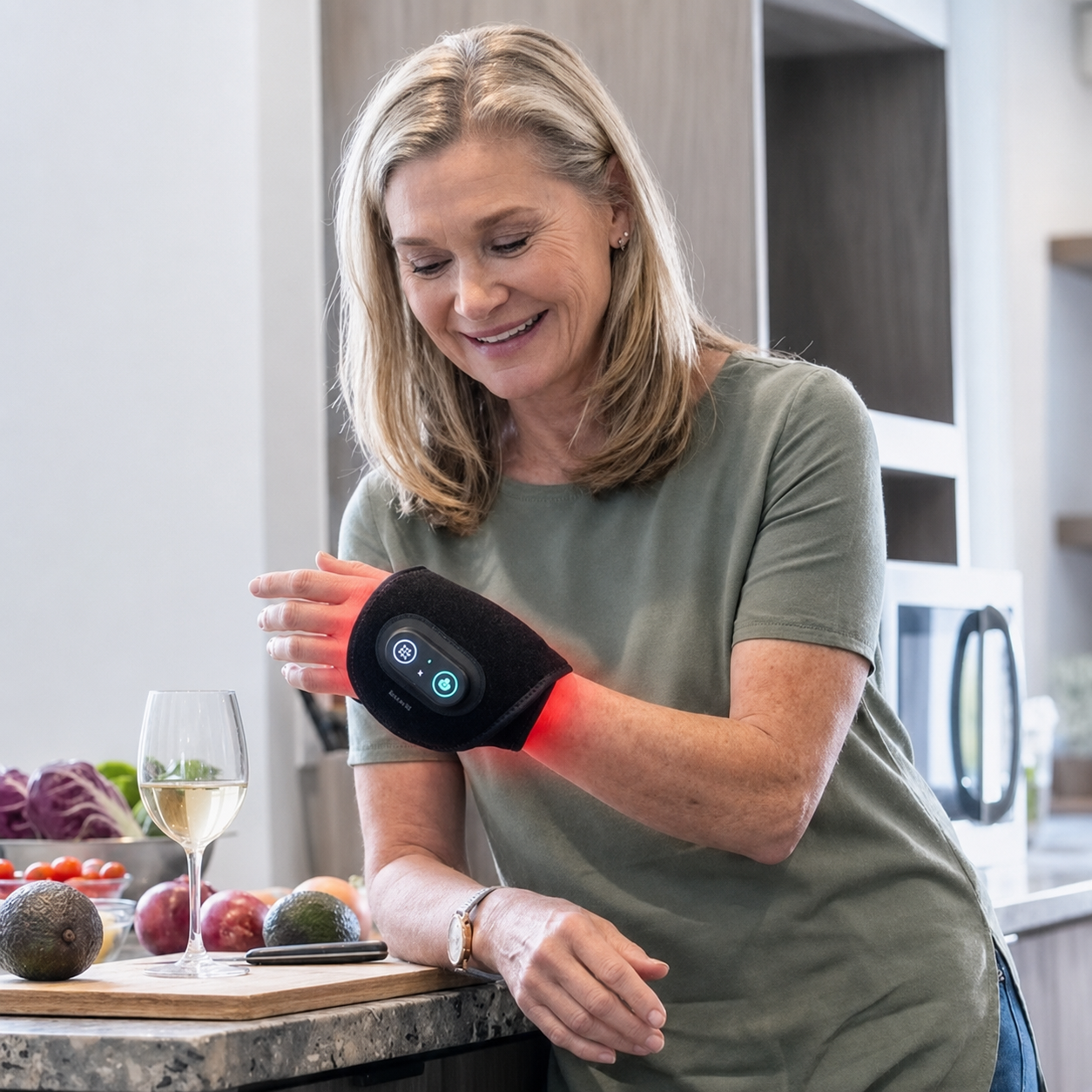 Birkt NeuroEase™ – Red Light Therapy Wrist Wrap
